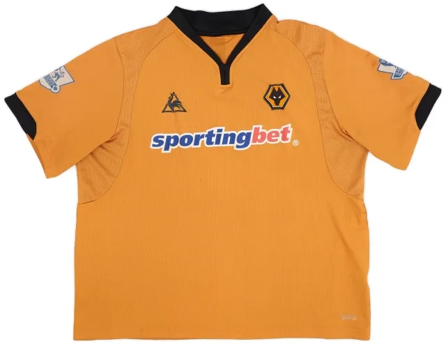 LeCoqSportif 2009-10 Wolves Home Shirt - 5/10 - (XXL)