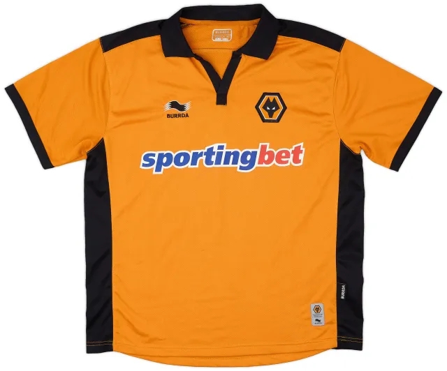 Burrda 2010-11 Wolves Home Shirt - 8/10 - (M)