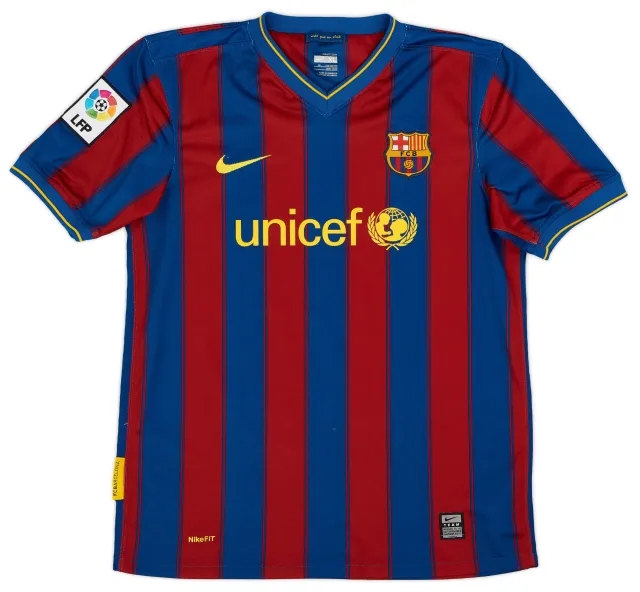 Nike 2009-10 Barcelona Home Shirt - 7/10 - (XL.Boys)