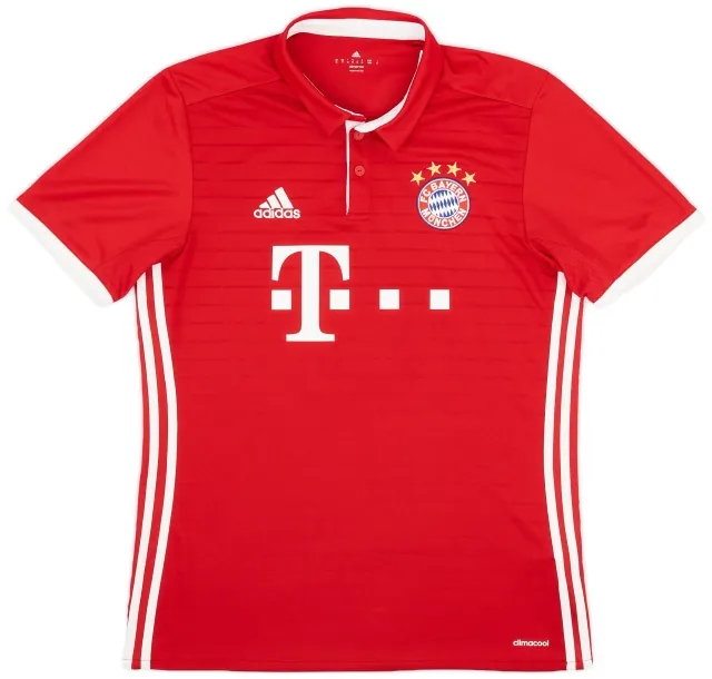 adidas 2016-17 Bayern Munich Home Shirt - 9/10 - (M)