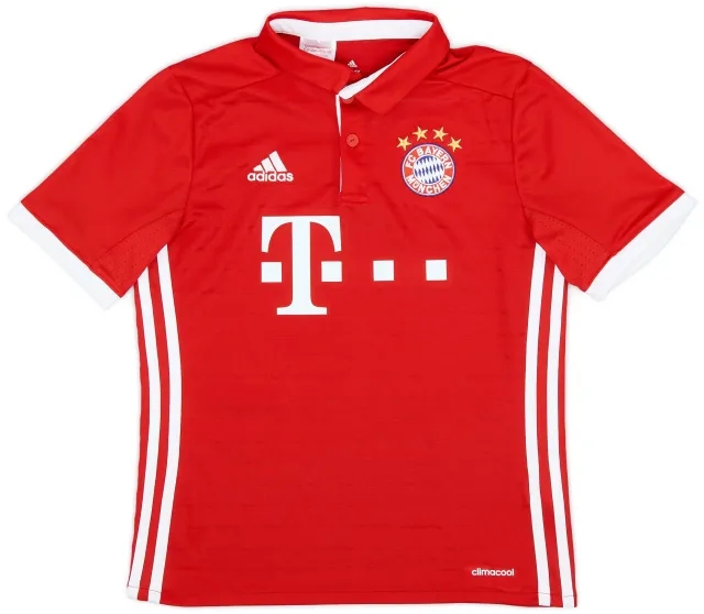 adidas 2016-17 Bayern Munich Home Shirt - 9/10 - (M.Boys)