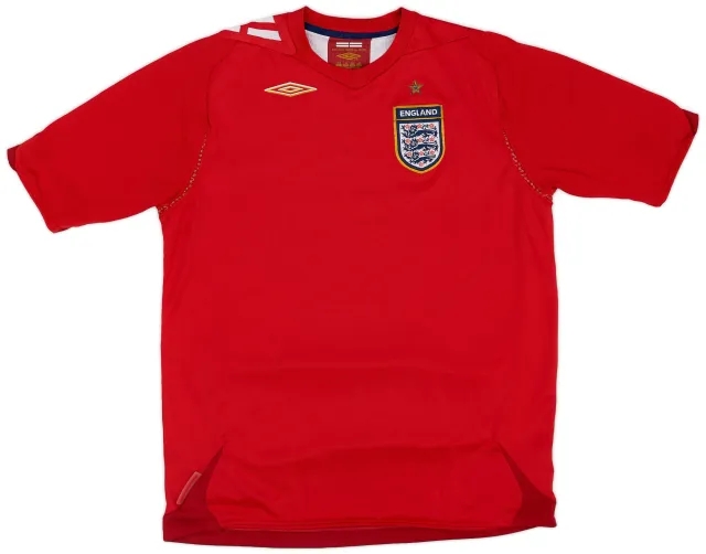 Umbro 2006-08 England Away Shirt - 6/10 - (XL.Boys)