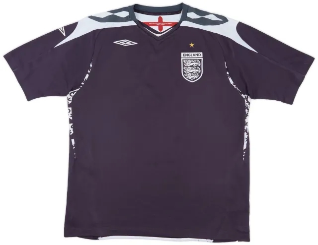Umbro 2008-10 England S/S GK Shirt - 8/10 - (XL)