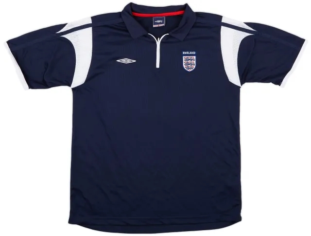 2005-06 England Umbro 1/4 Zip Training Shirt - 8/10 - (L)