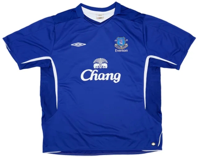 Umbro 2005-06 Everton Home Shirt - 8/10 - (XXL)