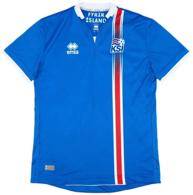 Errea 2016-18 Iceland Home Shirt - 9/10 - (S)