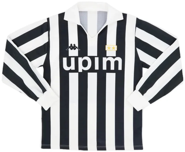 Kappa 1991-92 Juventus Basic Home L/S Shirt #11 - 8/10 - (M)