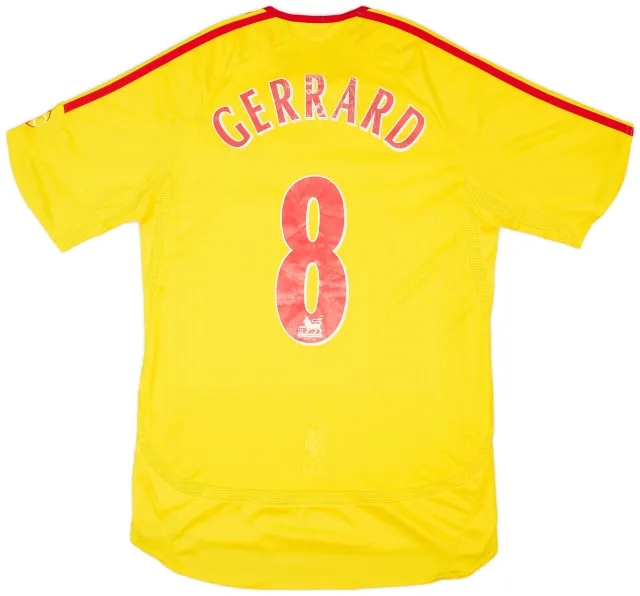 adidas 2006-07 Liverpool Away Shirt Gerrard #8 - 6/10 - (S)