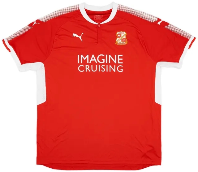Puma 2017-18 Swindon Town Home Shirt - 9/10 - (3XL)