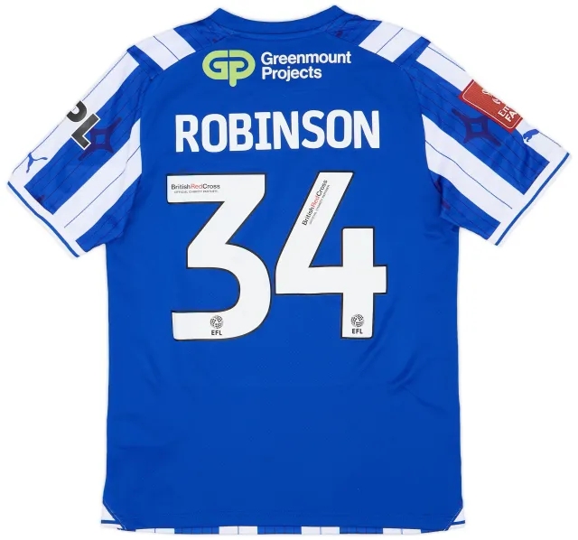 Puma 2023-24 Wigan FA Cup Match Issue Home Shirt Robinson #34