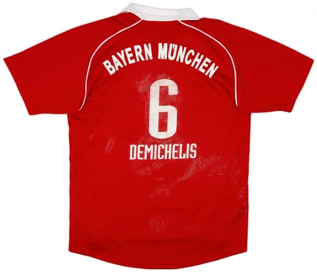 adidas 2005-06 Bayern Munich Home Shirt Demichelis #6 - 5/10 - (XL.Boys)