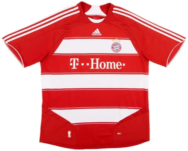 adidas 2007-08 Bayern Munich Home Shirt - 8/10 - (XL)