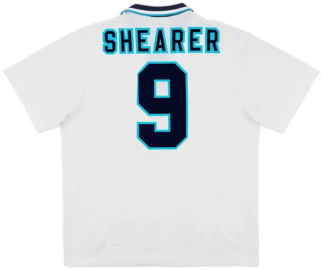 Umbro 1995-97 England Home Shirt Shearer #9 - 8/10 - (XL)