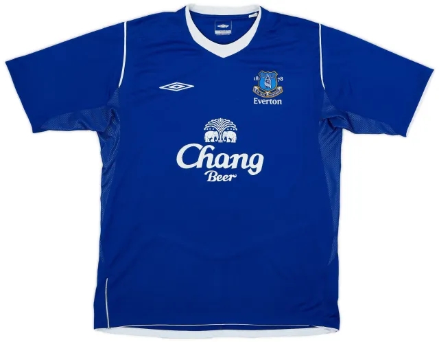Umbro 2004-05 Everton Home Shirt - 6/10 - (L)