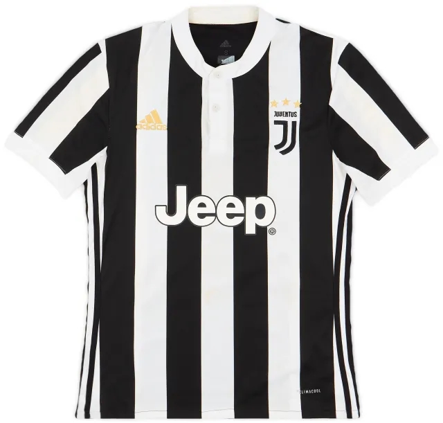 adidas 2017-18 Juventus Home Shirt - 5/10 - (S)