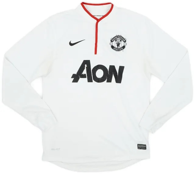 Nike 2012-14 Manchester United Away L/S Shirt - 4/10 - (S)