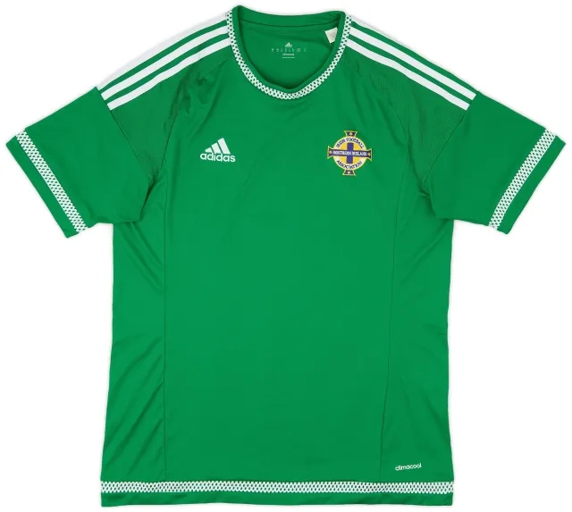 adidas 2015 Northern Ireland Home Shirt - 9/10 - (M)