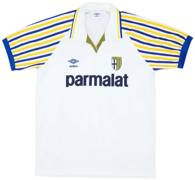 Umbro 1990-91 Parma Home Shirt - 8/10 - (L)