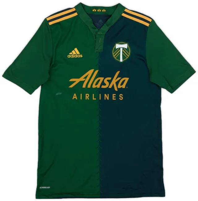 adidas 2020-21 Portland Timbers Home Shirt - 8/10 - (XL.Boys)