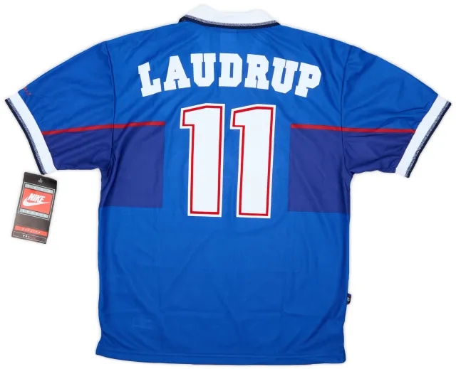 Nike 1997-99 Rangers Home Shirt Laudrup #11 (M)