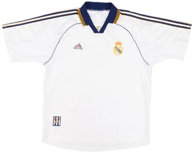 adidas 1998-00 Real Madrid Home Shirt - 4/10 - (XL)