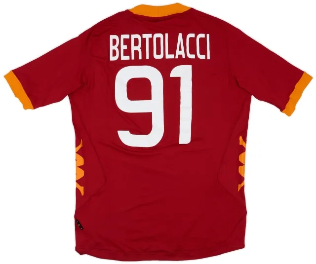 Kappa 2011-12 Roma Home Shirt Bertolacci #91 - 9/10 - (L)
