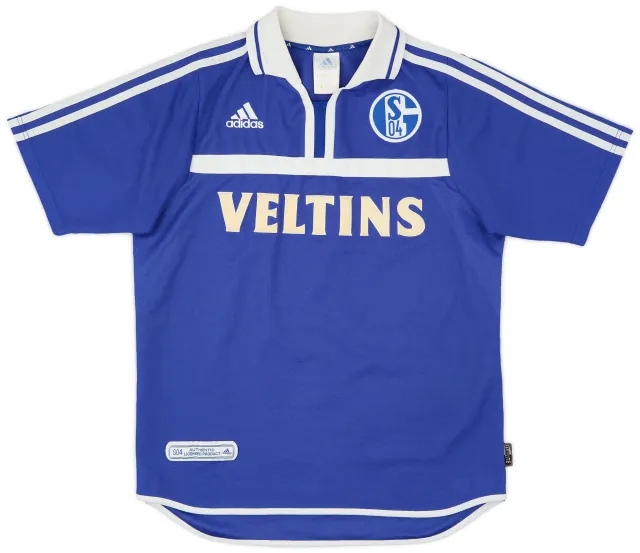 adidas 2000-01 Schalke Home Shirt - 5/10 - (XL.Boys)