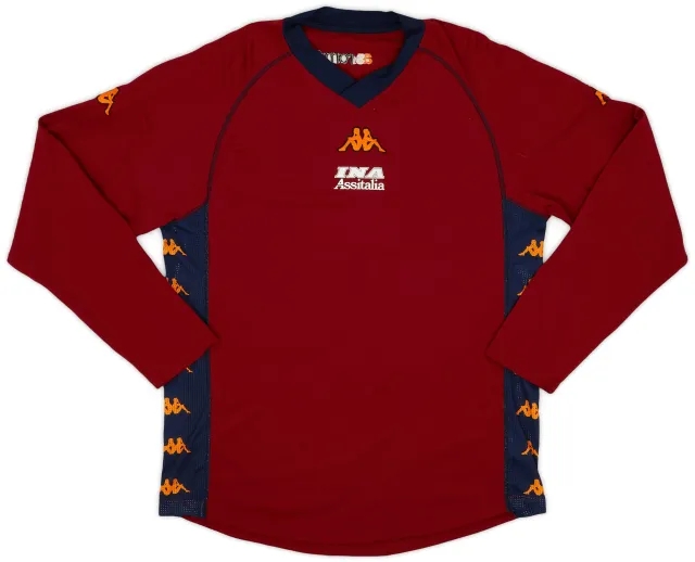2000-01 Roma Kappa Training L/S Shirt - 8/10 - (XXL)