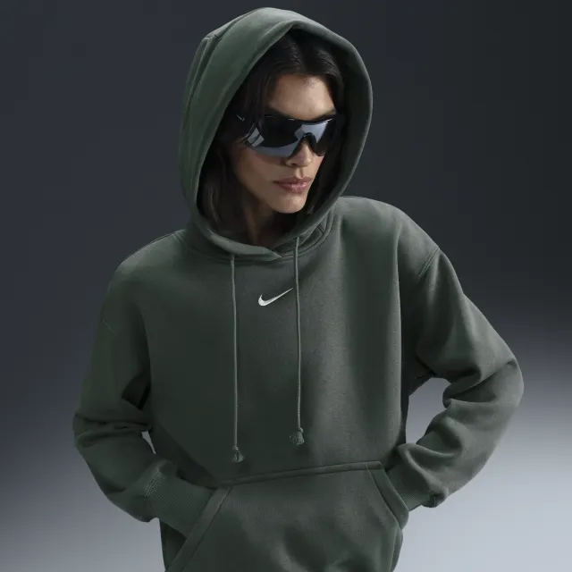 Nike Sportswear Phoenix Fleece Women's Oversized Pullover Hoodie - Green - Fleece > Phoenix Fleece