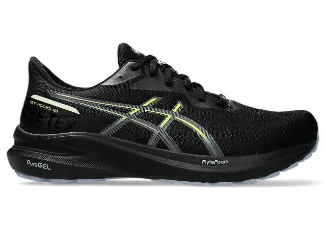 ASICS GT-1000 13 GTX Stability Running Shoe Men - Black, Yellow