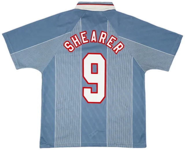 Umbro 1996-97 England Away Shirt Shearer #9 - 8/10 - (L)