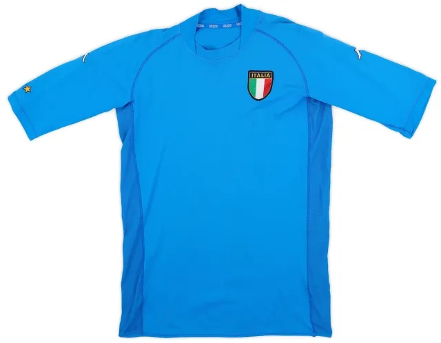 Kappa 2002 Italy Home Shirt - 7/10 - (XL.Boys)