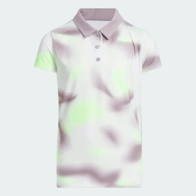 adidas Girls' Allover Print Polo Shirt