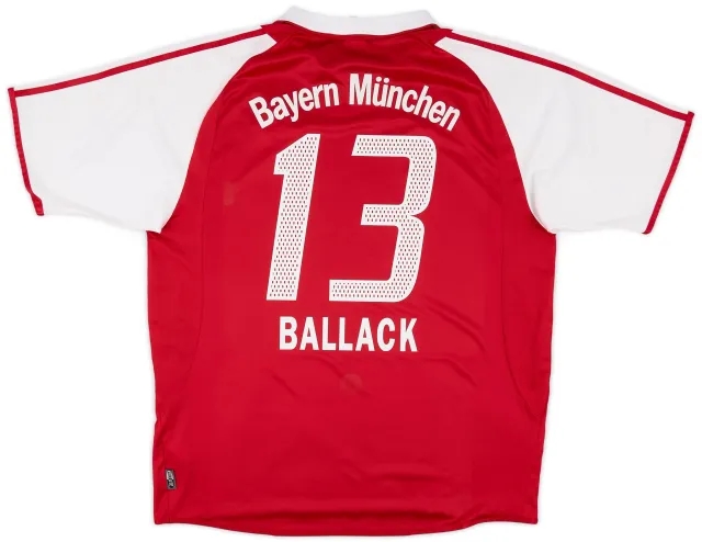 adidas 2003-04 Bayern Munich Home Shirt Ballack #13 - 6/10 - (XL)