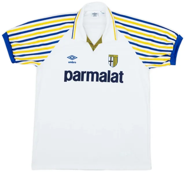 Umbro 1990-91 Parma Home Shirt - 8/10 - (L)