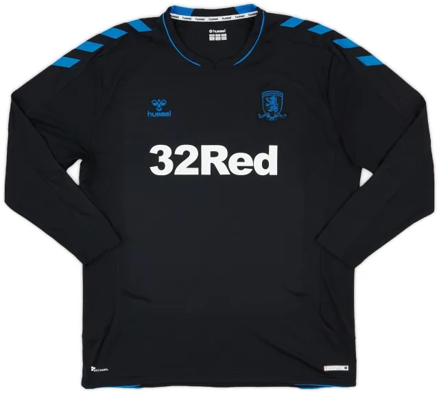 Hummel 2018-19 Middlesbrough Away L/S Shirt - 10/10 - (3XL)