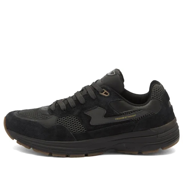 Stepney Workers Club Men's Ameil S-Strike Sneaker Tech Black