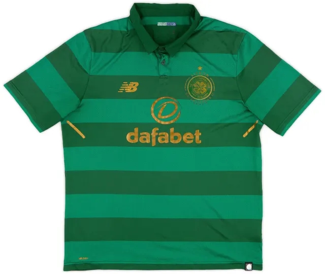 NewBalance 2017-18 Celtic 'Lisbon Lions 50th Anniversary' Away Shirt - 6/10 - (L)