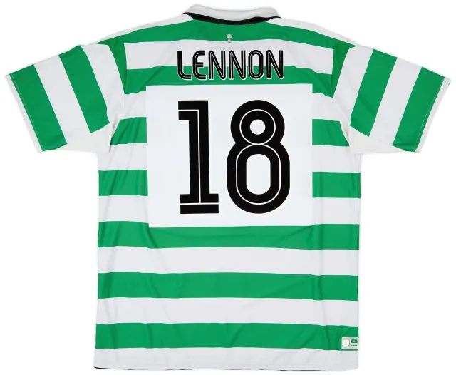 Umbro 2004-05 Celtic Home Shirt Lennon #18 - 6/10 - (XL)