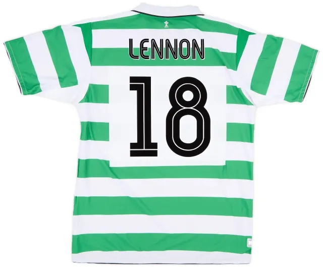 Umbro 2004-05 Celtic Home Shirt Lennon #18 - 9/10 - (L)
