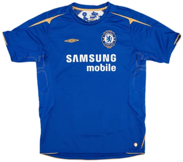 Umbro 2005-06 Chelsea Centenary Home Shirt - 9/10 - (XL.Boys)
