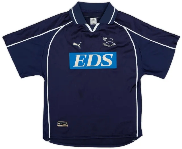 Puma 2000-01 Derby County Away Shirt - 6/10 - (XL.Boys)