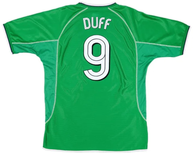 Umbro 2001-03 Ireland Home Shirt Duff #9 - 7/10 - (XL)