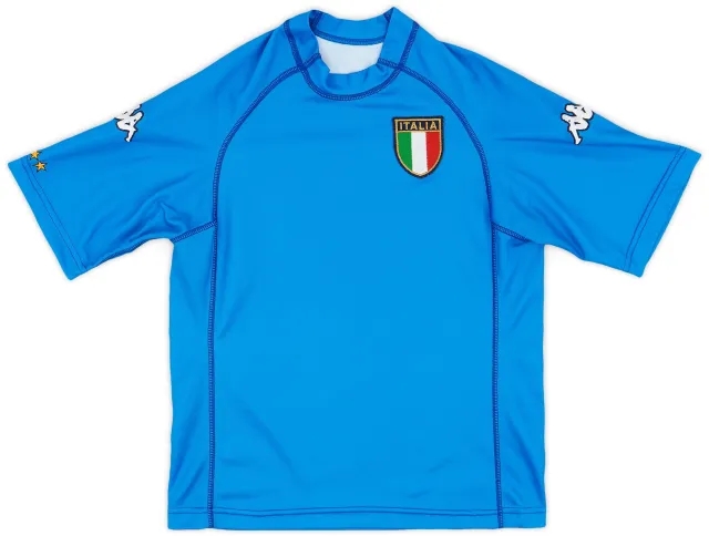 Kappa 2000-01 Italy Home Shirt - 8/10 - (XL.Boys)
