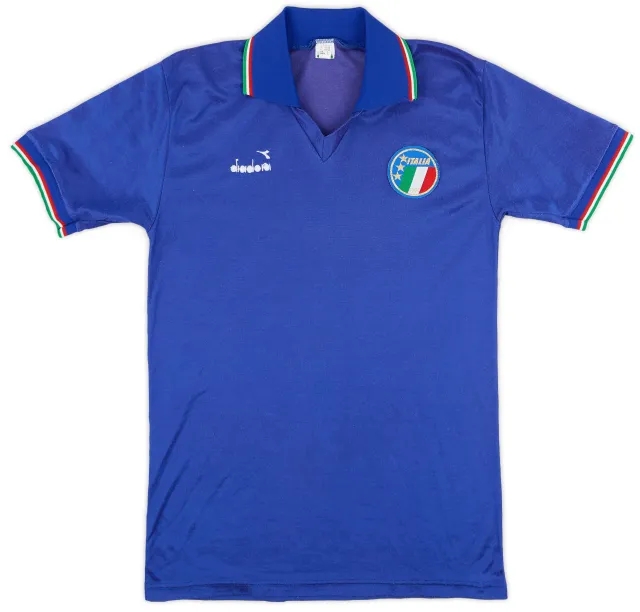 Diadora 1986-88 Italy Home Shirt - 7/10 - (L)