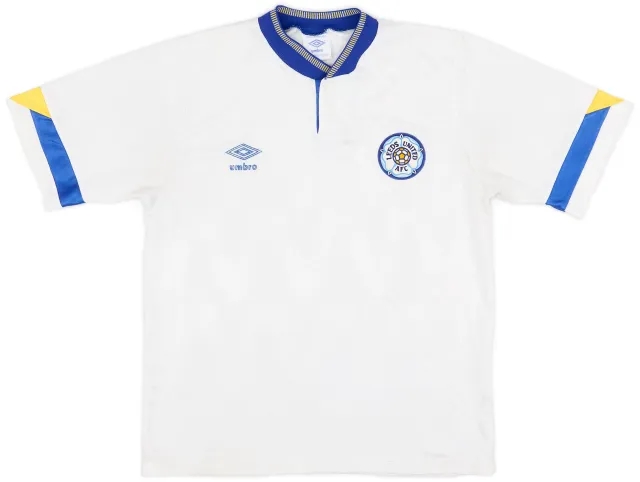 Umbro 1990-91 Leeds United Home Shirt - 9/10 - (S)
