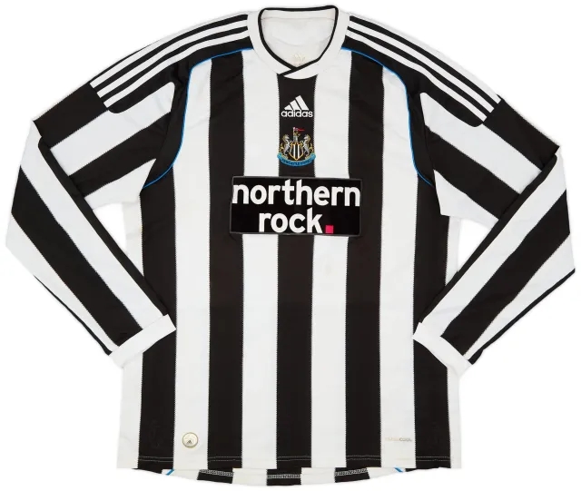 adidas 2009-10 Newcastle Home L/S Shirt - 6/10 - (L)