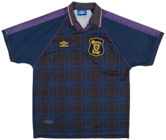Umbro 1994-96 Scotland Home Shirt - 7/10 - (XL)