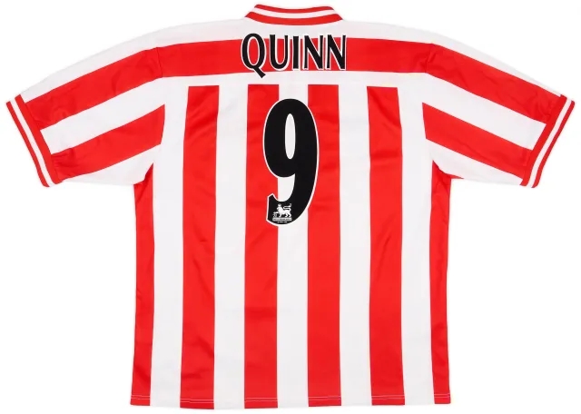 Asics 1999-00 Sunderland Home Shirt Quinn #9 - 8/10 - (XL)
