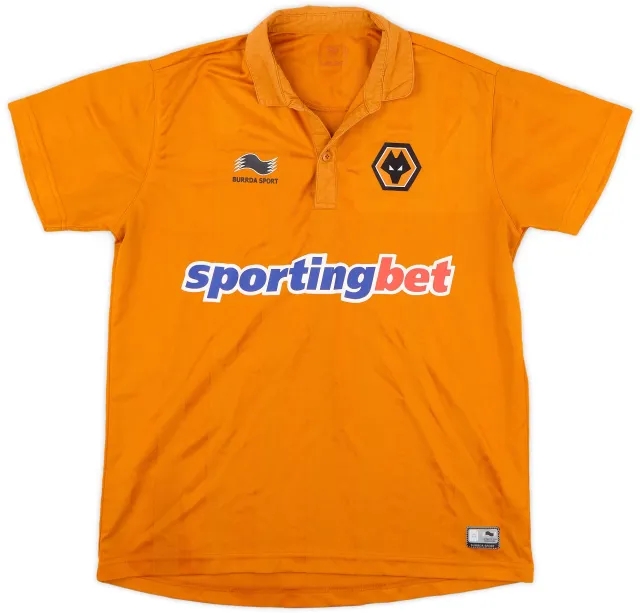 Burrda 2012-13 Wolves Home Shirt - 8/10 - (S)
